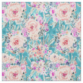 WAHINEの方法熱帯水の花柄 ファブリック (見本)