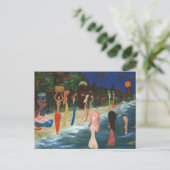 Wahine and Tiki by Marguerite Blasingame ポストカード (スタンド正面)