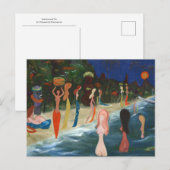 Wahine and Tiki by Marguerite Blasingame ポストカード (正面/裏面)