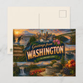 Wahington Postcard ポストカード (正面/裏面)