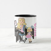 WAHM （自宅のママで働く）マグ マグカップ (中央)