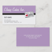 WAHM BUSINESS CARDS :: made with love 4 名刺 (正面/裏面)