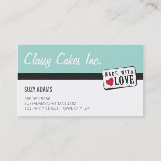 WAHM BUSINESS CARDS :: made with love 6 名刺 (正面)