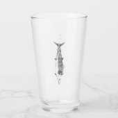 Wahoo -沖合いの魚釣り タンブラーグラス (裏面)