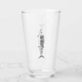 Wahoo -沖合いの魚釣り タンブラーグラス (正面)