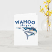 Wahoo Slayer Salt Water Fishing Wahoo  カード (黄色い花)