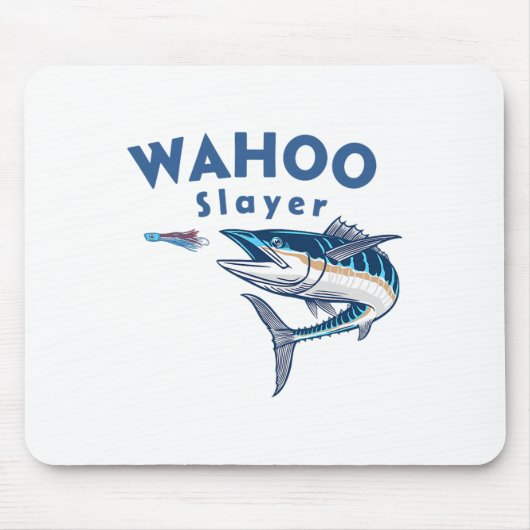 Wahoo Slayer Salt Water Fishing Wahoo  マウスパッド (正面)