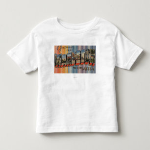 Wahpeton、ノースダコタ-大きい手紙場面 トドラーTシャツ