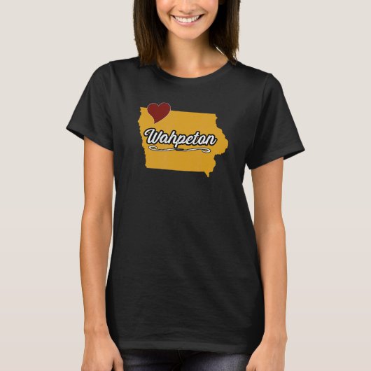 Wahpeton IOWA IA USAかわいい土産マーチUS City Tシャツ (正面)
