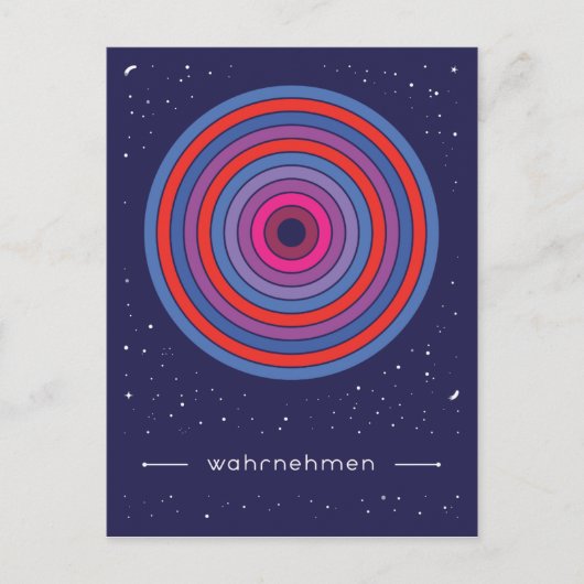 wahrnehmenの複数形 ポストカード (正面)