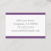 Wahrsager Tarot Kartenleger Pendel Zukunft lila 名刺 (裏面)