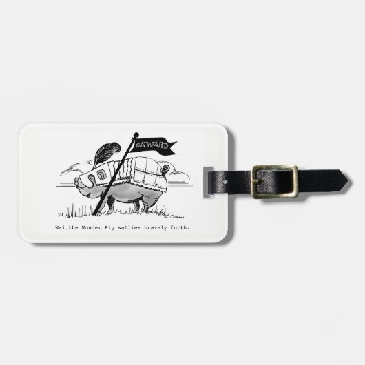 Wai.の荷物のラベル ラゲッジタグ (正面横)