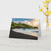 Waianapanapaのビーチ カード (黄色い花)