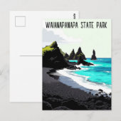 Waianapanapa State Park Maui Hawaii Travel ポストカード (正面/裏面)