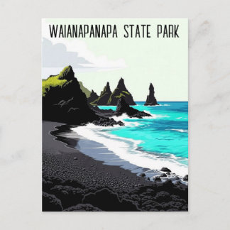 Waianapanapa State Park Maui Hawaii Travel ポストカード