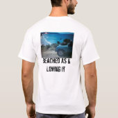 WaihiはBroとして浜に引き上げました Tシャツ (裏面)