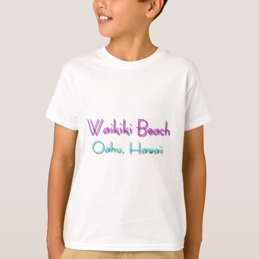 Waikikiのビーチ Tシャツ (正面)