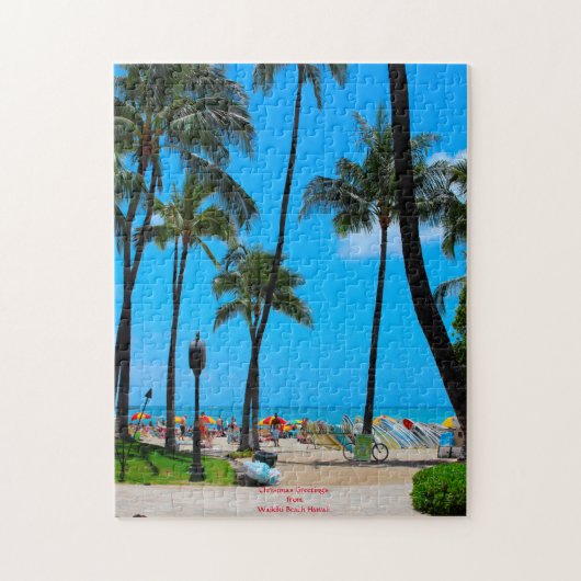 Waikiki Beach Hawaii Honolulu. Jigsaw Puzzle ジグソーパズル (縦)