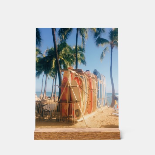 Waikiki Beach Surfboards  アクリルサイン (正面)