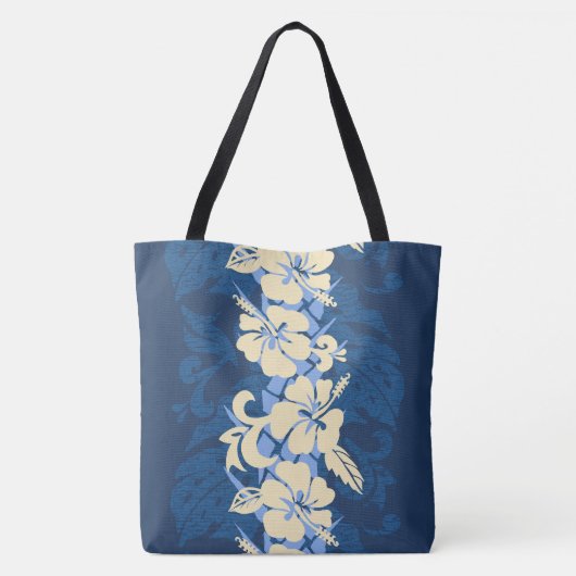 Waikoloaのハワイのハイビスカスの花のビーチのバッグ トートバッグ (裏面)