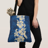 Waikoloaのハワイのハイビスカスの花のビーチのバッグ トートバッグ (クローズアップ)