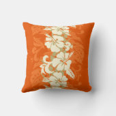 Waikoloaのハワイのハイビスカスの花柄 クッション (裏面)