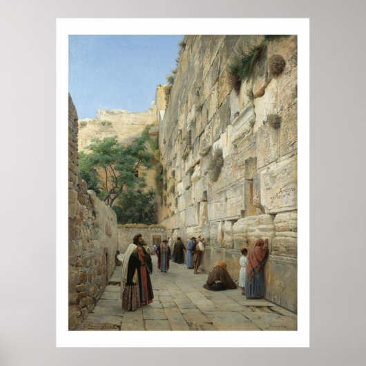 Wailing Wall by Gustav Bauernfeind ポスター (正面)