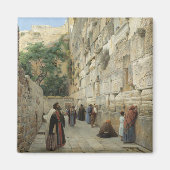 Wailing Wall by Gustav Bauernfeind マグネット (正面)