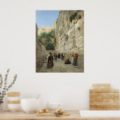 Wailing Wall by Gustav Bauernfeind Canvas Print 23 ポスター (キッチン)