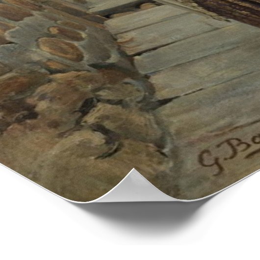 Wailing Wall by Gustav Bauernfeind Canvas Print 23 ポスター (角)