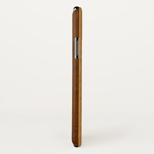 WaimeaのサーフボードのハワイのフェイクなKoaの木製の青 Case-Mate iPhoneケース (裏面/右)