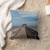 Waimea桟橋-カウアイ島、ハワイ クッション (ブランケット)