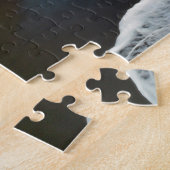 Waimea、カウアイ島、ハワイの黒い砂のビーチ ジグソーパズル (側面)