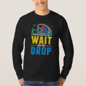 Wait for the drop Amusement Park Roller Coaster Tシャツ (正面)