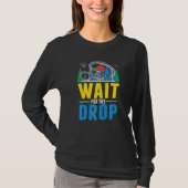 Wait for the drop Amusement Park Roller Coaster Tシャツ (正面)
