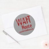 WAIT, House, www.HYCWaitHouse.org ラウンドシール (封筒)