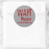 WAIT, House, www.HYCWaitHouse.org ラウンドシール (バッグ)