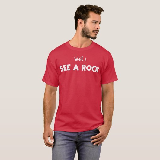 Wait I See A Rock Geology friend Tシャツ (正面フル)