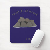 Wait I See a Rock Mouse Pad Rockhound Gift マウスパッド (マウス)