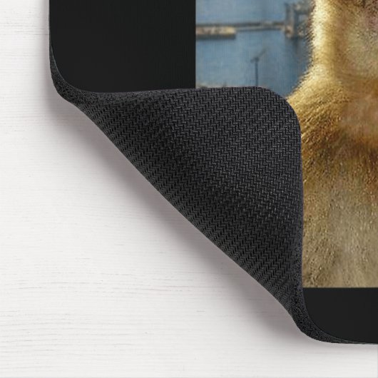 Wait I'm Goated Funny Thinking Monkey Meme Brainro マウスパッド (コーナー)