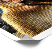 Wait I'm Goated Y2k Funny Thinking Monkey Meme Bra ポスター (角)