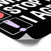 Wait What Stop It I Agree Funny Englieacher Punctu ポスター (角)