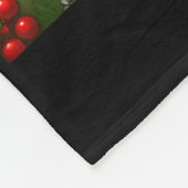 Wait Your Turn Fat Boy Turkey Santa Funny Thanksgi フリースブランケット (角)