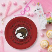 Waitangi Dayで文字New Zealand Large 9"を編集 ペーパープレート (パーティー)