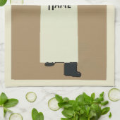 Waiter serving wine キッチンタオル (折り畳み)