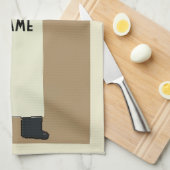 Waiter serving wine キッチンタオル (四つ折り)