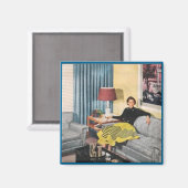 WAITING, 1950sレトロ磁石 マグネット (正面/裏面)