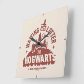 Waiting for my Letter to HOGWARTS™ スクエア壁時計 (傾斜)