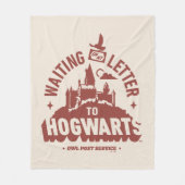 Waiting for my Letter to HOGWARTS™ フリースブランケット (正面)