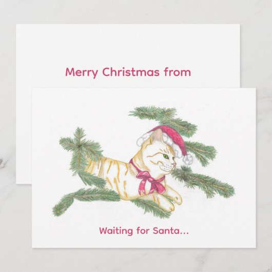 Waiting for Santa... シーズンカード (正面/裏面)